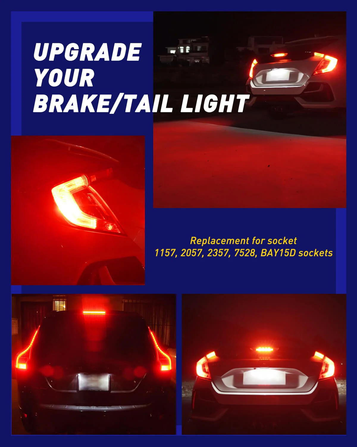 1157 LED Brake/Tail Light Bulb 6500K Red 2 PCS - Image 7