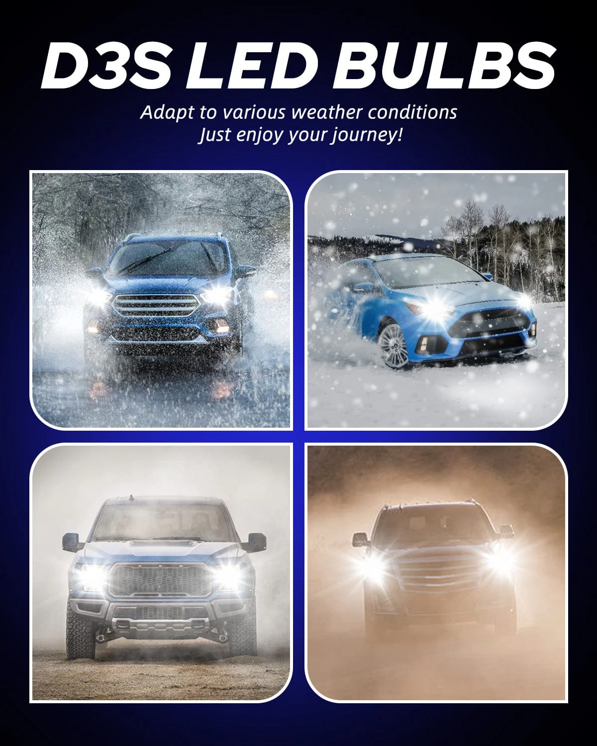 24000LM D3S D3R Bulb 6000K Diamond White High and Low Beam D3S D3R - Image 6