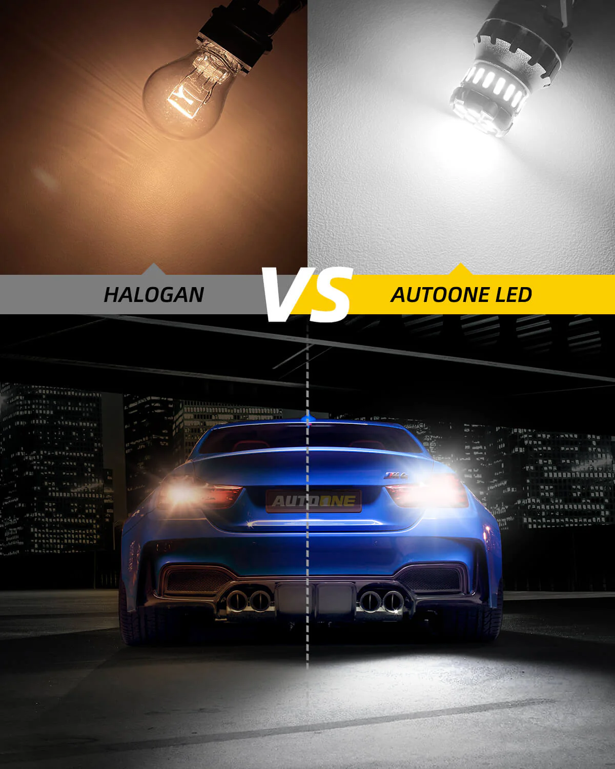 3157 3156 LED Reverse Light Bulb 6500K White 2 PCS - Image 5