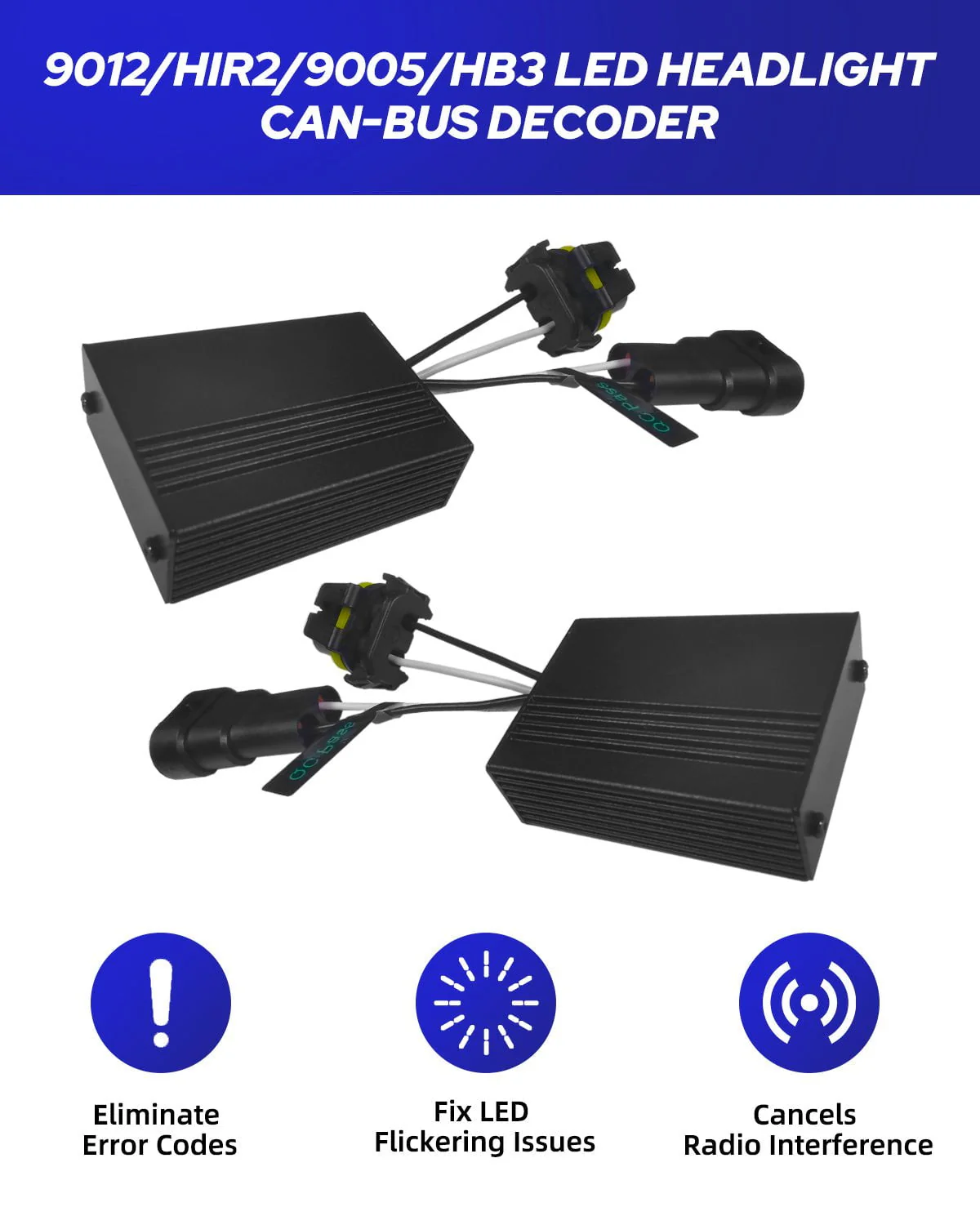 9005/9012/HB3/9006/H10/9140/9145  Canbus Decoder For LED Headlights - Image 5