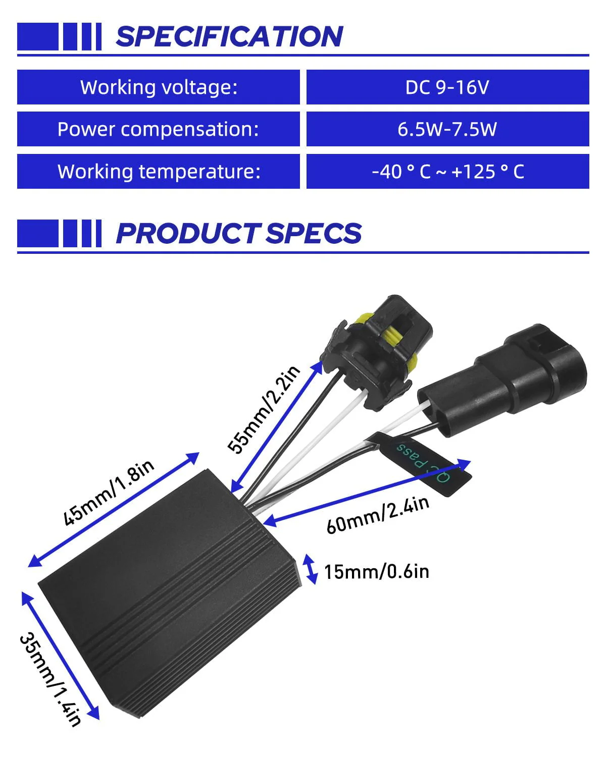 9005/9012/HB3/9006/H10/9140/9145  Canbus Decoder For LED Headlights - Image 7