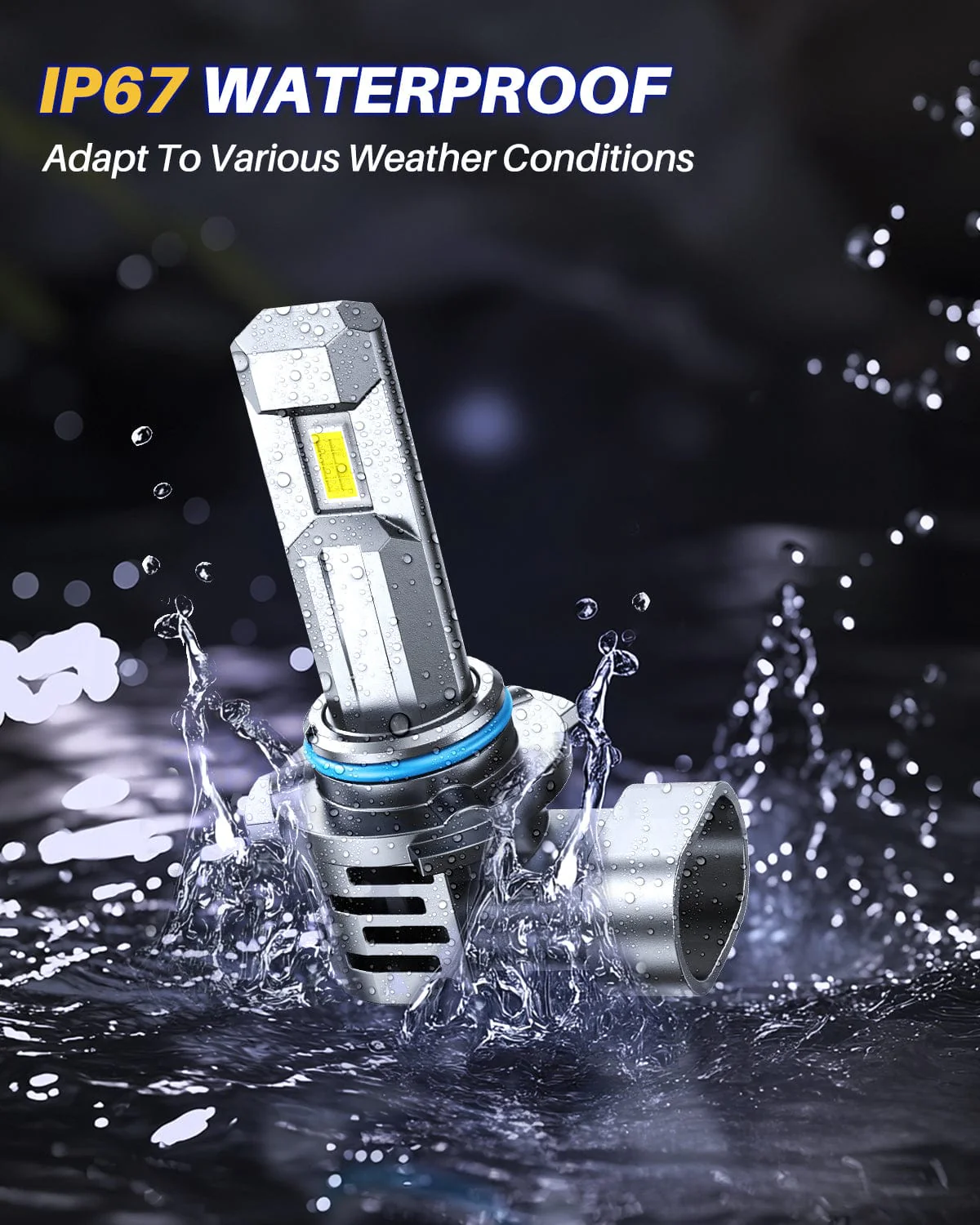 AUTOONE 9005 LED Bulbs, 700% Brighter 24000 Lumens 6500K White HB3 Bulbs - Image 7