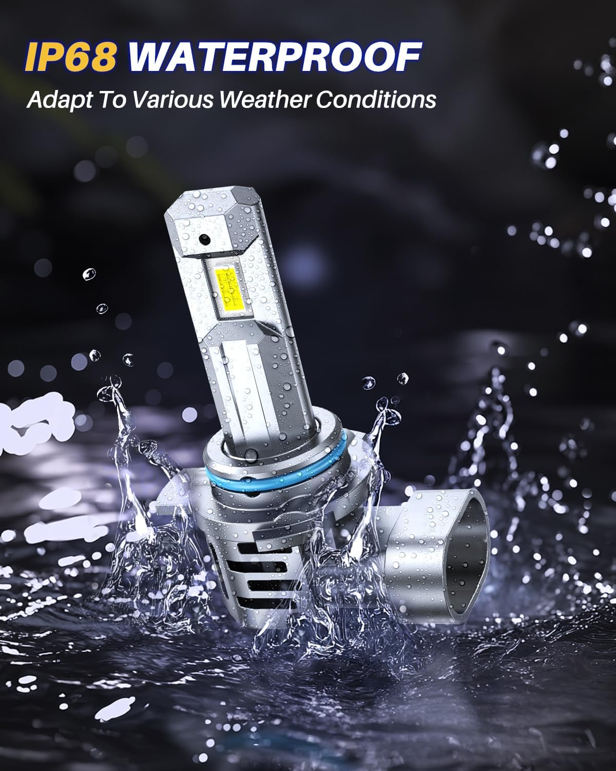 AUTOONE 9012 LED Bulb, 800% Brighter, 3 Min Quick Install, 20 Years Lifespan, No Flicker, 99% Compatibility - Image 7