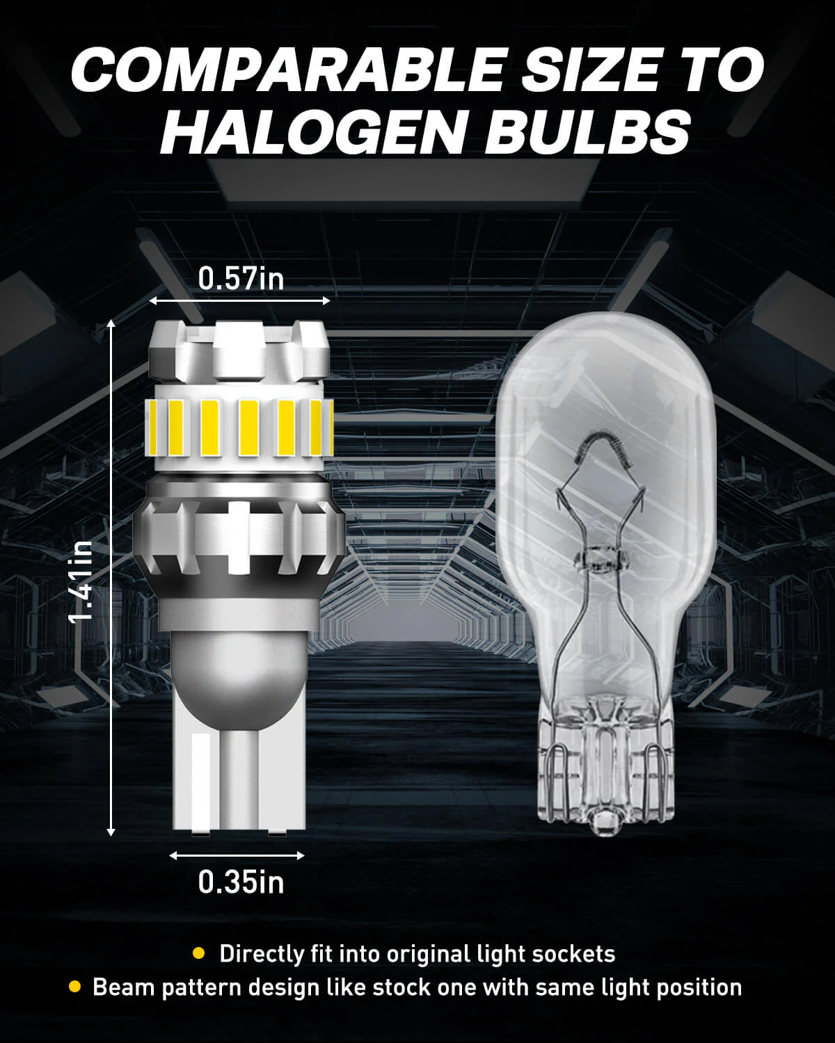 921 912 LED Reverse Light Bulb 6500K White 2 PCS - Image 8