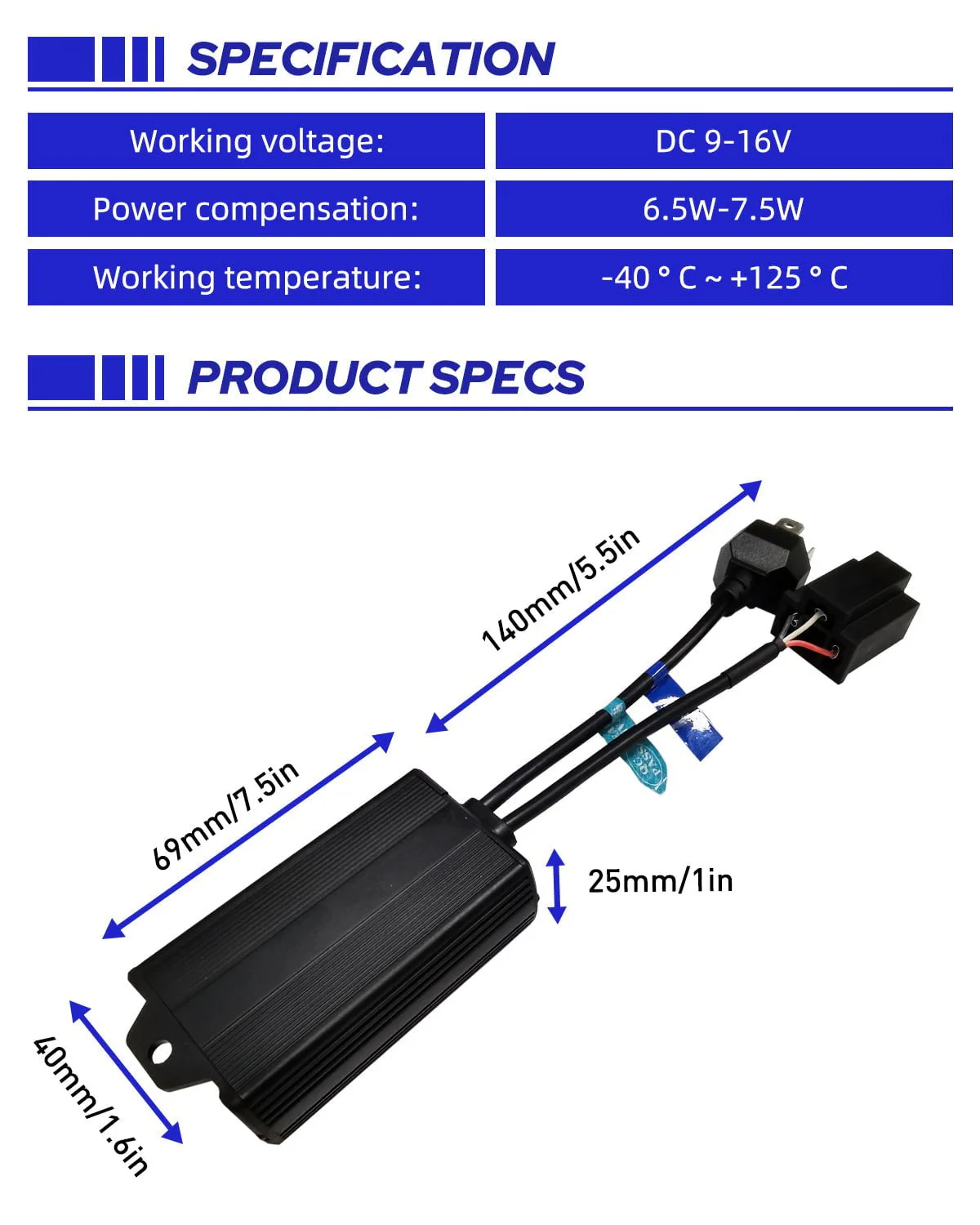 H4 9003 Canbus Decoder For LED Headlights - Image 3