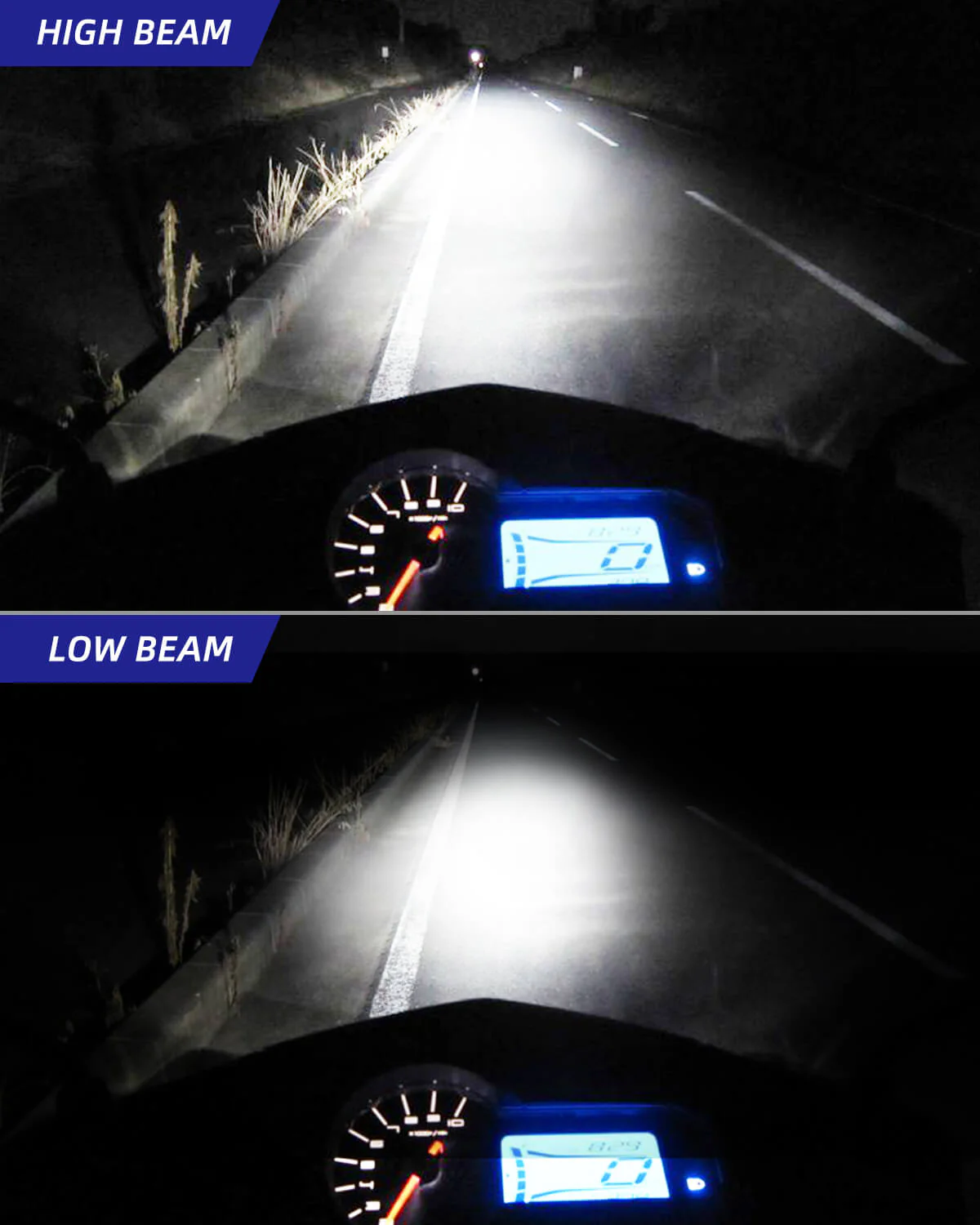 H4 9003 HB2 LED Headlight Bulb Motorcycle 6000K 14000LM White 1 PCS - Image 7