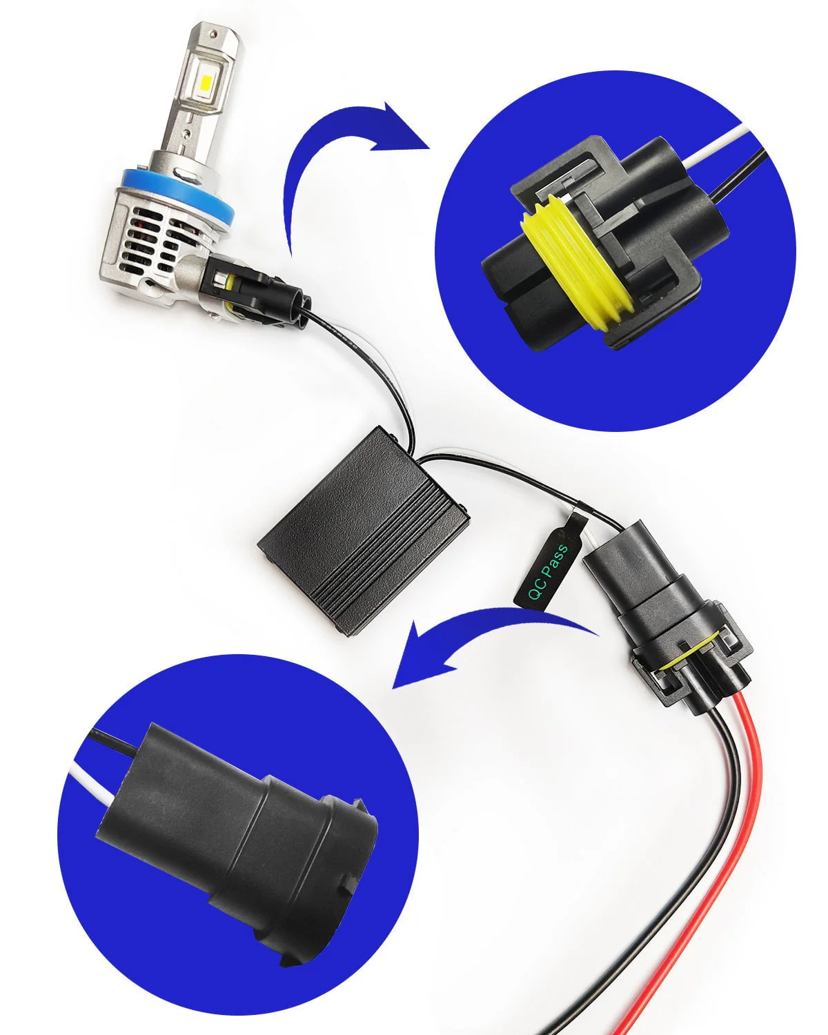 H11/H8/H9/880/881/5202/5201  Canbus Decoder For LED Headlights - Image 3