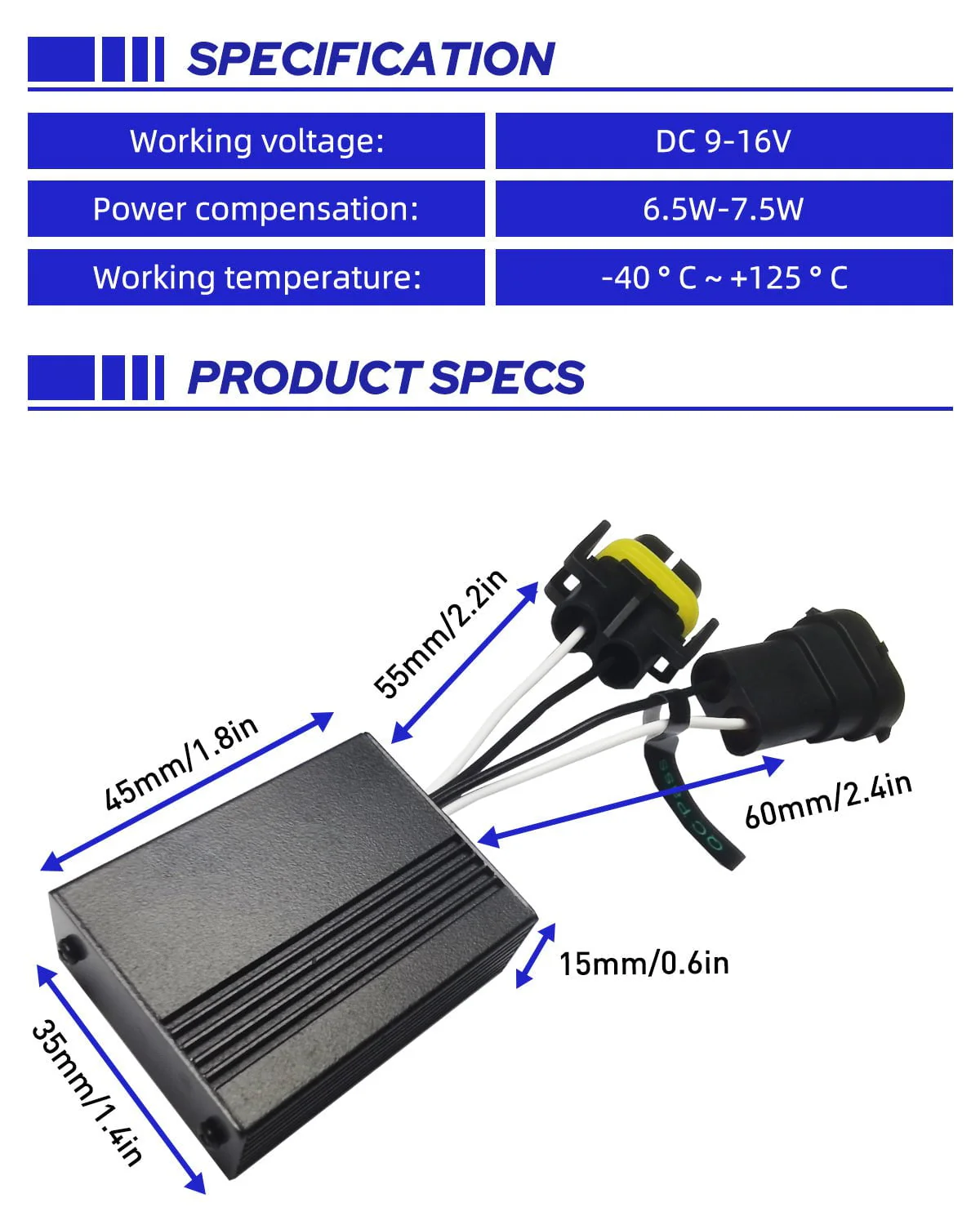 H11/H8/H9/880/881/5202/5201  Canbus Decoder For LED Headlights - Image 6