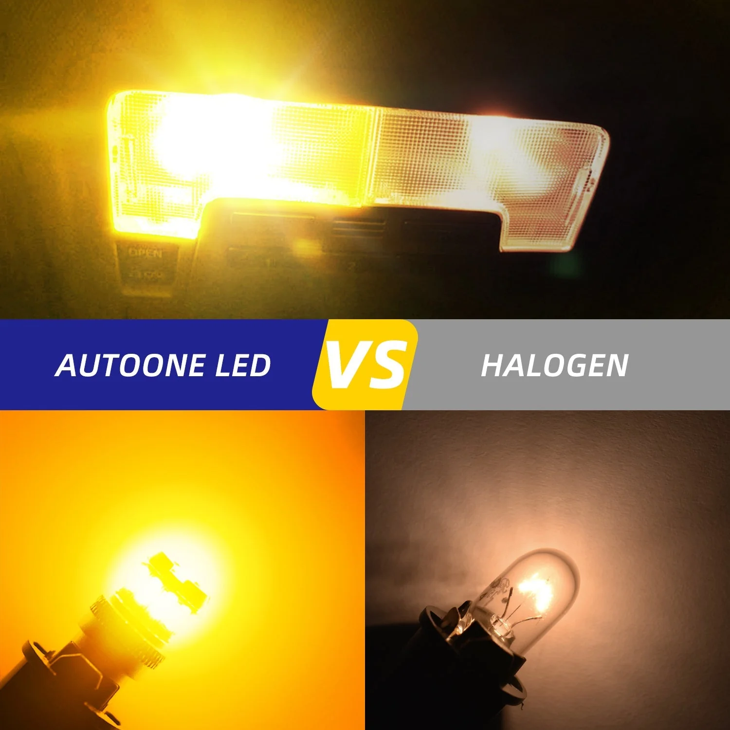 T10 168 2825 W5W 194 LED Bulb 6500K Yellow, Interior & Exterior Car Lights 2 PCS - Image 9